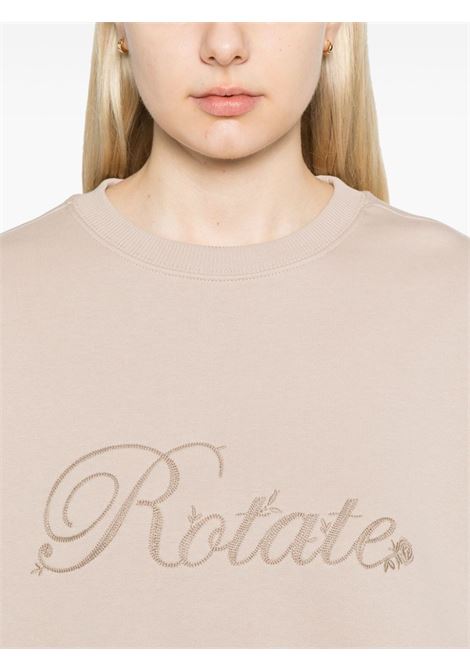 Felpa con ricamo in beige Rotate sunday - donna ROTATE SUNDAY | 11342523132313